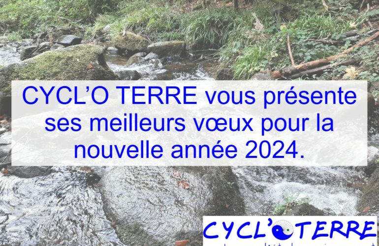 Bureau d etudes environnement CYCL O TERRE voeux 2024